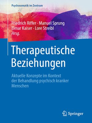 cover image of Therapeutische Beziehungen